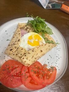 crepe with egg and ham i at Byte and Coffee