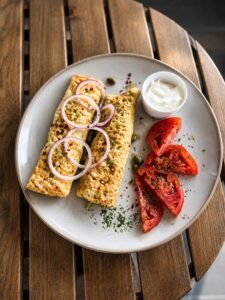 crepes with smoked salmon