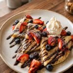 crepes with mixed berries and nutella