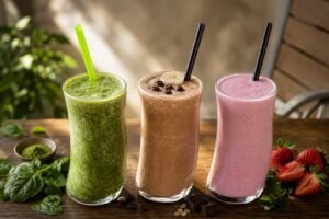 smoothies and protein shakes served at Byte and Coffee